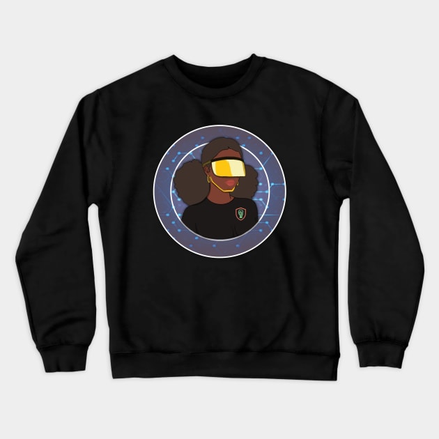 BIC Cyborg Design Crewneck Sweatshirt by blacksincyberconference